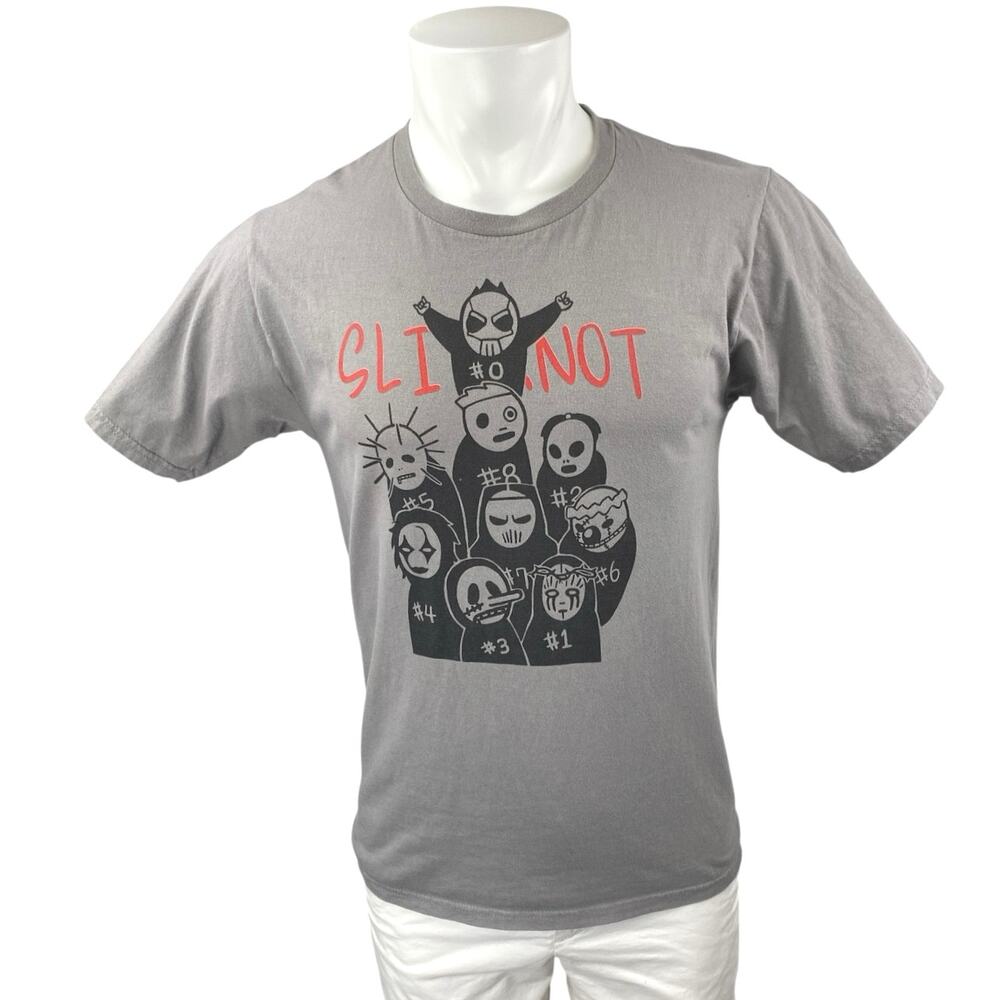 Slipknot Men's Gray Crewneck Short Sleeve Casual Graphic Tee T-shirt Top Size S